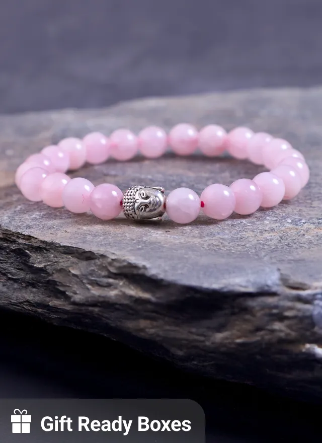 Rose Quartz Bracelet 22 Beads mall